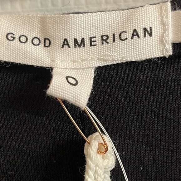 Good American NWT Twist Peek A Boo Long Sheath Dress Size 0 - Picture 8 of 10